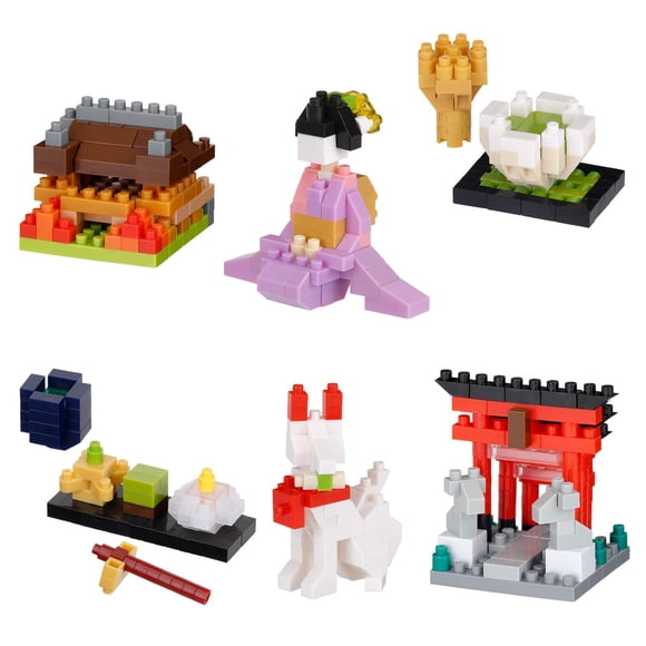 Kit de construcción nanoblock Culture Japan Surtido 3 mininano