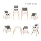 thumbnail image 2 of Silla de comer Evolutiva Nova Blanca y Roble, 2 of 16