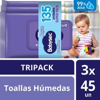 Toallas Húmedas Babysec Premium Pack 135 Un