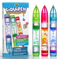 Yoya Toys - Bolígrafos Liquid Motion Liquipen Yoya Liquipen Para Niños Y Adultos, Paquete De 3