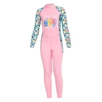 Magideal - Traje De Baño Para Niños, Traje De Baño Con Cremallera, Manga Larga, Trajes Completos, Traje De Buceo, Traje Húmedo Para Deportes Acuáticos, Kayak, Su Rosa S