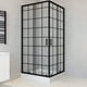 thumbnail image 3 of Shower Door Joytek Recto Cuadros Negros 80x80x198cm con Receptáculo, 3 of 5