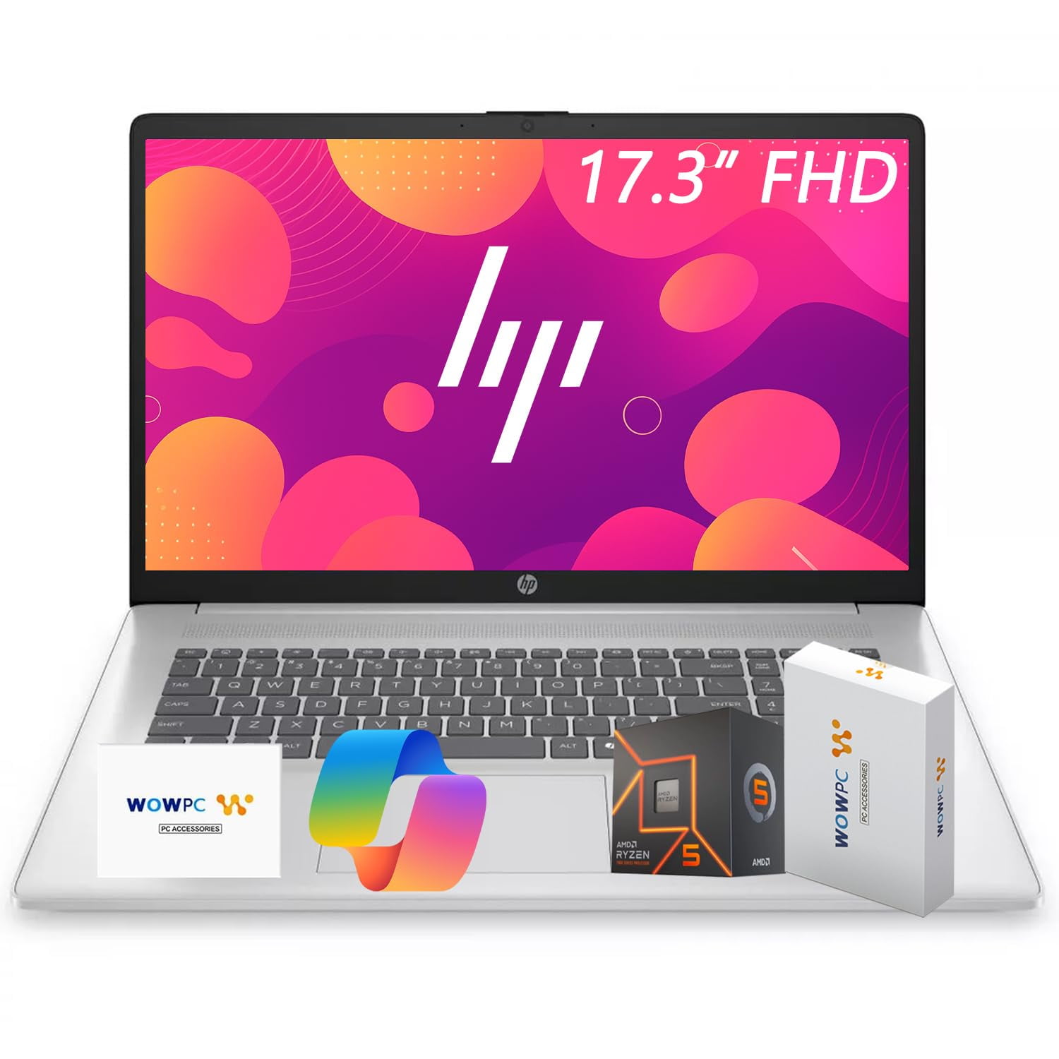 Laptop Hp 17,3" Fhd Ryzen 5 7430u 8gb 756gb Ssd Win11