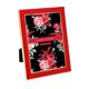 thumbnail image 1 of Portarretrato Laura Ashley Esmaltado Rojo 5x7 con Borde Dorado, 1 of 5