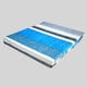 thumbnail image 2 of Sábanas Micro Piel Durazno 2 plazas Franjas Azul Gris, 2 of 3
