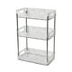 thumbnail image 1 of Estante De Almacenamiento Para Baño, Bandeja De Tocador, Bandeja De Joyería Para Champú, Cocina, Baño, Blanco Claro, 3 Capas, 1 of 3