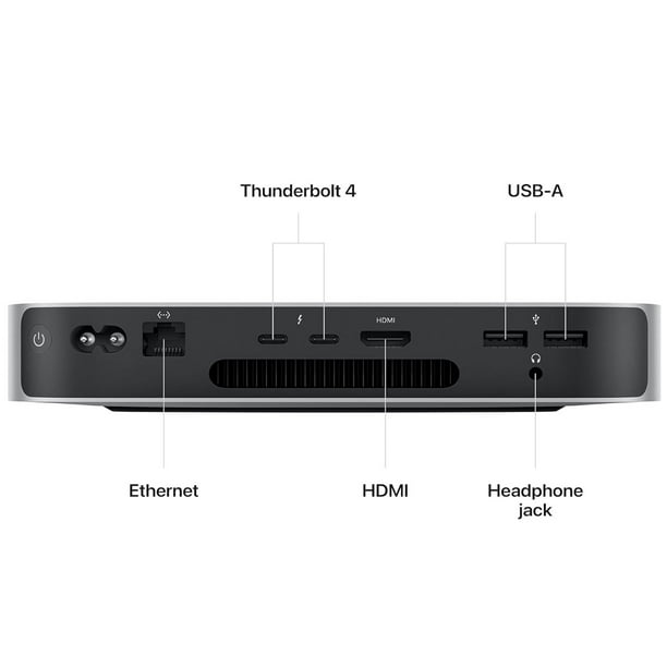 Mac Mini Apple 2023 Chip M2 8GB RAM 256GB SSD Plateado