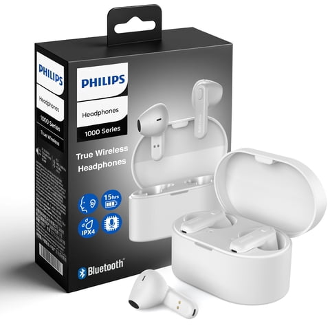 Auriculares True Wireless Philips Tat1138 Bluetooth 5.3 Blancos