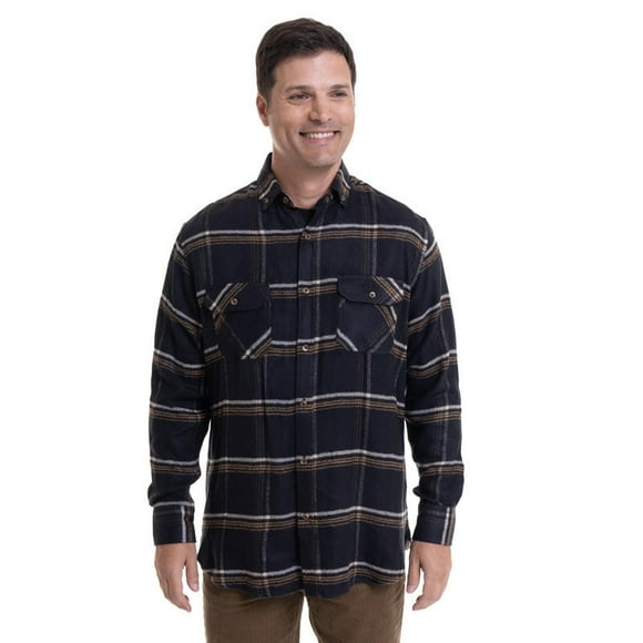 Camisa Leñadora Azul Marino