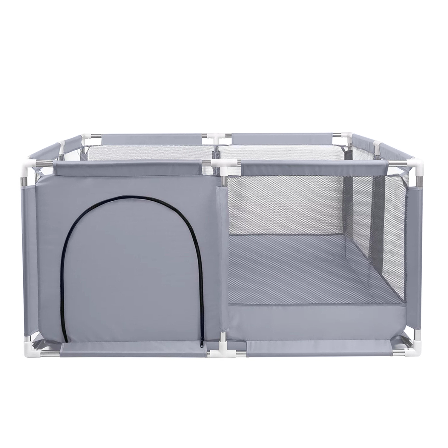 Mundo Online - Corral De Seguridad Bebe Con Aro 126X126 Cm. Gris