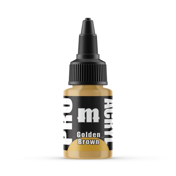 Pintura Acrílica Monument Hobbies 22 ml Marrón Dorado