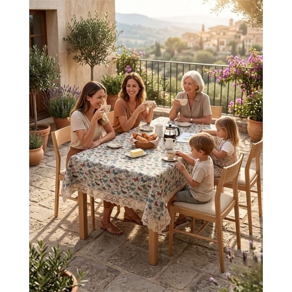 Mantel Rectangular de Diseño Floral Vintaje 140x220cm