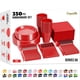 thumbnail image 1 of Juego de vajilla desechable Exquisite, 350 piezas, para fiesta, color rojo, 1 of 8