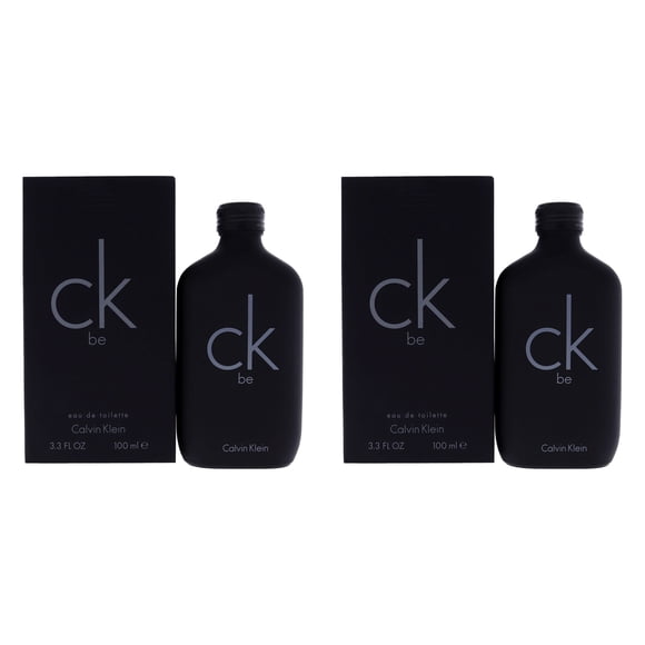 Perfume CK Be de Calvin Klein para unisex, aerosol EDT de 100 ml, paquete de 2