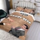 thumbnail image 3 of Sr. Bean Conjunto de sábanas temático, trío de piezas, cómodo y amigable con la piel, diseño único, regalo de decoración para el hogar para familiares, amigos y fans,140cm *210cm, 3 of 6