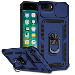 Estuche Gangxun Para Iphone 6 Plus, Soporte Giratorio 360°, Estilo Mecánico Y Magnético
