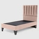 thumbnail image 5 of Cama Europea Valencia P + Respaldo Cadiz 1 PL Felpa Beige, 5 of 6