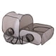 thumbnail image 2 of Juguete túnel para gatos, jaula interactiva para gatos de interior, centro de juegos plegable, resistente a arañazos, túnel de tienda 2 en 1 para perr S, 2 of 5