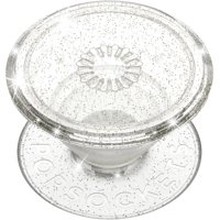 Phone Grip Popsockets Translúcido Con Soporte Transparente Con Purpurina