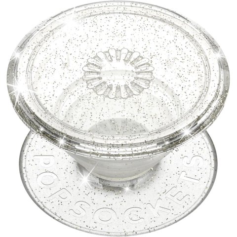 Phone Grip Popsockets Translúcido Con Soporte Transparente Con Purpurina