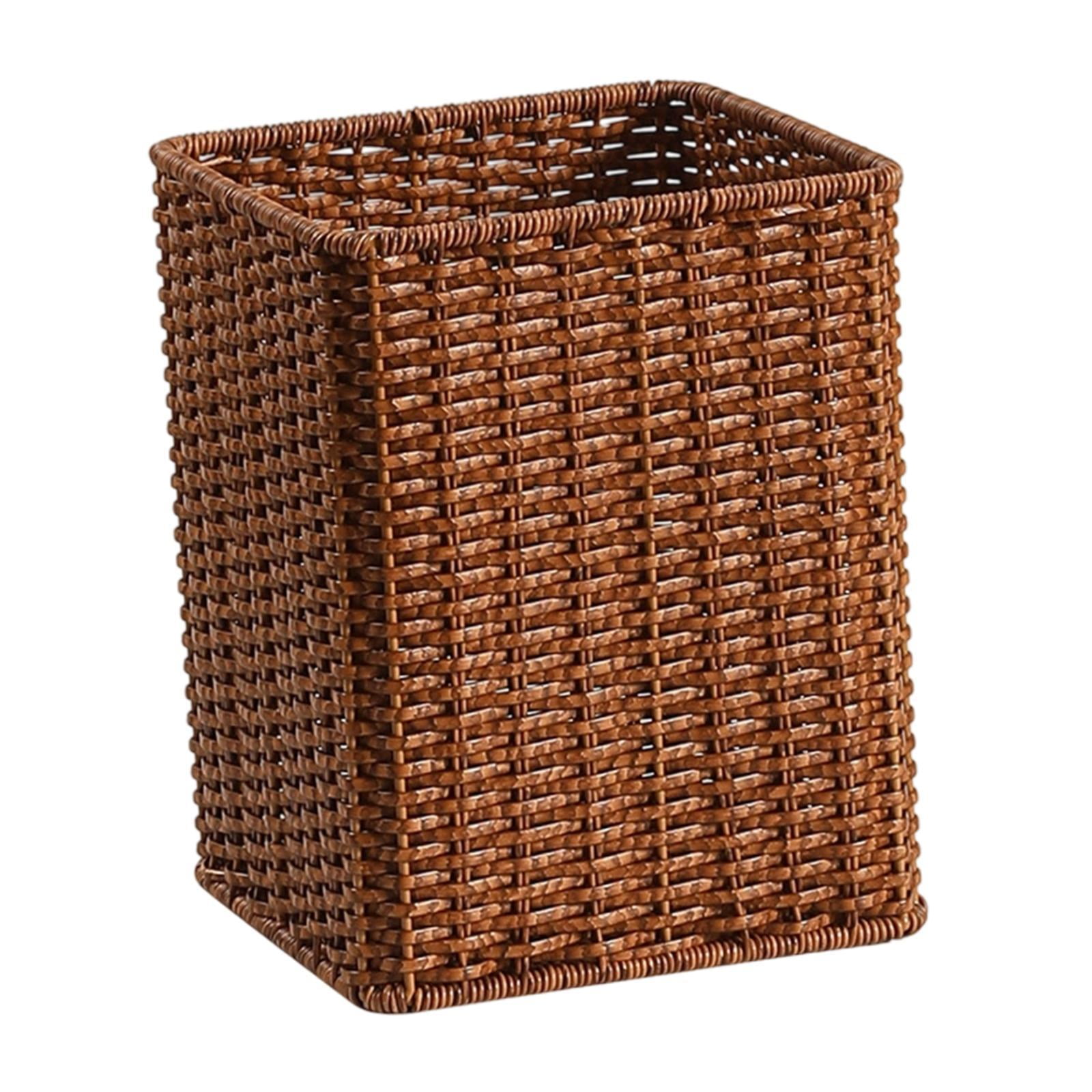 Magideal - Cubo De Basura Con Tapa Abierta, Contenedor De Reciclaje, Cubo De Basura, Cesto De Papel Que Ahorra Espacio, Cesto De Basura Para Ropa, Oficina, Hogar