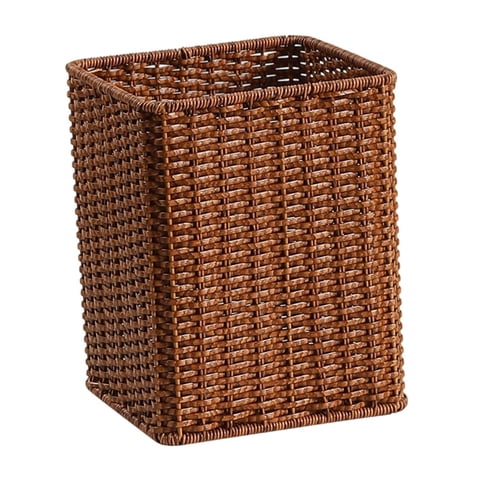 Magideal - Cubo De Basura Con Tapa Abierta, Contenedor De Reciclaje, Cubo De Basura, Cesto De Papel Que Ahorra Espacio, Cesto De Basura Para Ropa, Oficina, Hogar