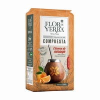 Flor De Yerba Yerba Mate Con Palo Compuesta Cáscara De Naranja 500 Gr