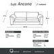 thumbnail image 4 of Sofa Ancona 2 C Pu Grano Negro, 4 of 6