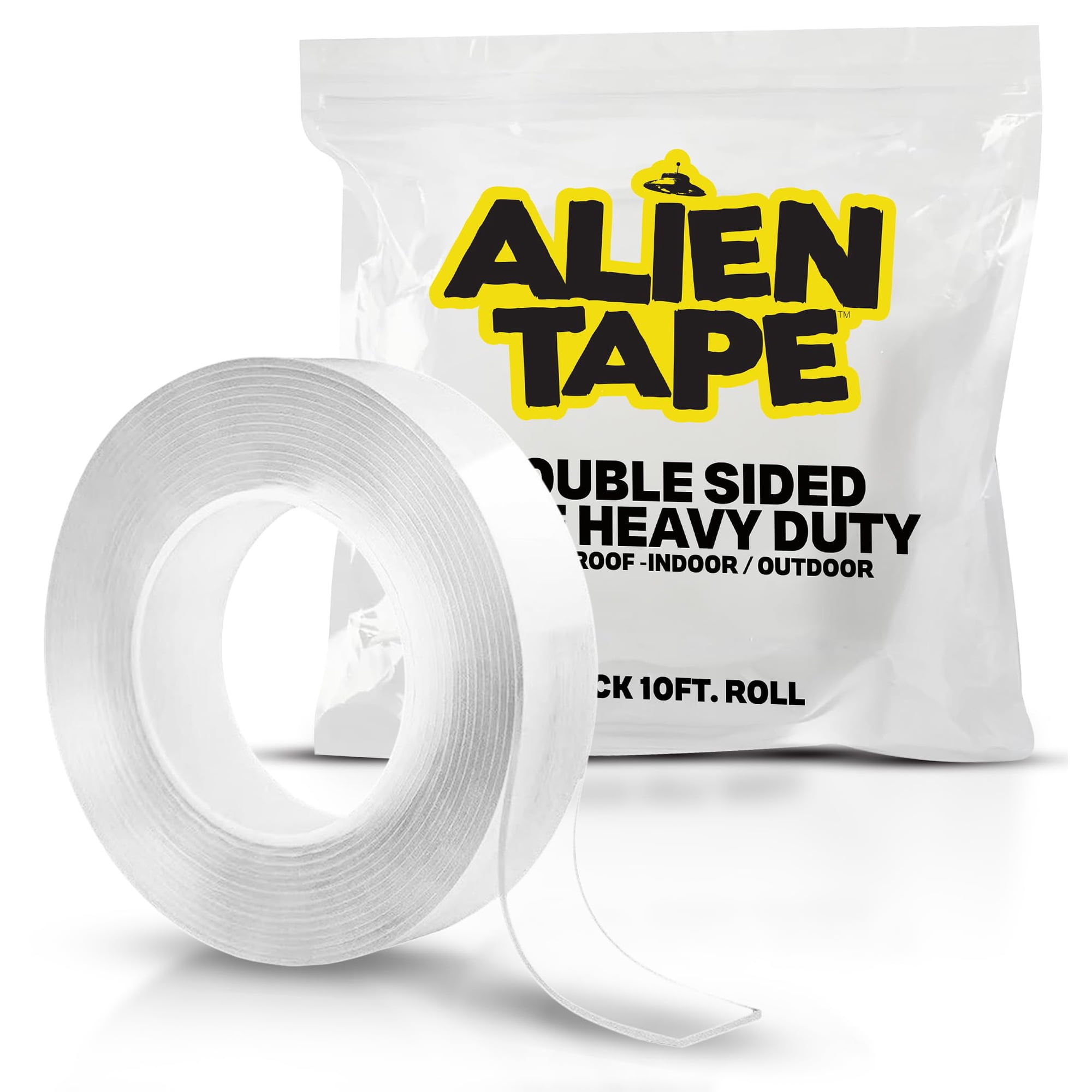 Bell + Howell - Cinta Adhesiva De Doble Cara Bell+howell Alien Tape, Resistente, 10 Pies