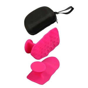 Ioensy - Empuñaduras Para Levantamiento De Pesas, Dominadas, Peso Muerto, Mancuernas, Gimnasia, Color Rojo