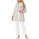 thumbnail image 2 of INSPIRE CHIC Abrigo Largo Clásico de Mujer con Cuello Alto, Manga Larga, Cinturón de Invierno, Talla S, Beige, 2 of 8