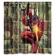 thumbnail image 1 of Cortina de ducha con diseño de pistola de Deadpool y ganchos (66 x 72 pulgadas), 1 of 3