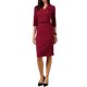thumbnail image 1 of INSPIRE CHIC Vestidos de Trabajo para Mujeres Manga 3/4 Cuello en V Vestido Ajustado de Oficina de Negocios 2026 S Rojo Vino, 1 of 6