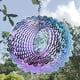 thumbnail image 1 of 1pc 3D VR Hanging Wind Spinner Outdoor Decoration For Garden Wind Chime Metal Yard, Stainless Steel Tree Of Life 3D Spinner With 360° Rotating Hook, 1 of 3