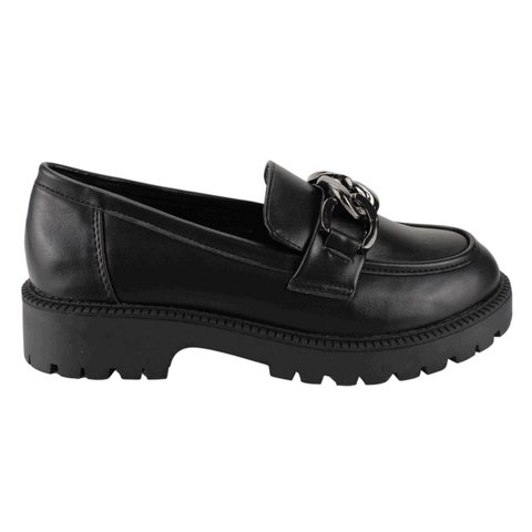 Mocasín New Walk Argollas Negro