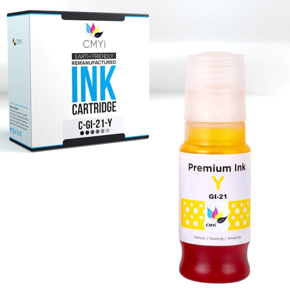 Botella de tinta amarilla CMYi GI-21 70 ml para Canon PIXMA