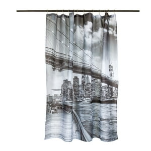 Masel - Set Cortina De Baño Brooklyn Bridge 180X180 Cms