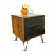 thumbnail image 5 of Velador/Mesa de Noche 2 Cajones  rustico con negro, 5 of 6