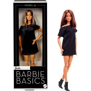 Muñeca De Coleccionista Barbie Basics Modelo 01 Con Cabello Castaño