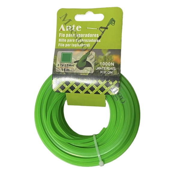 Nylon Orilladora Desbrozadora Corta Pasto Maleza 2,7mm X 15m