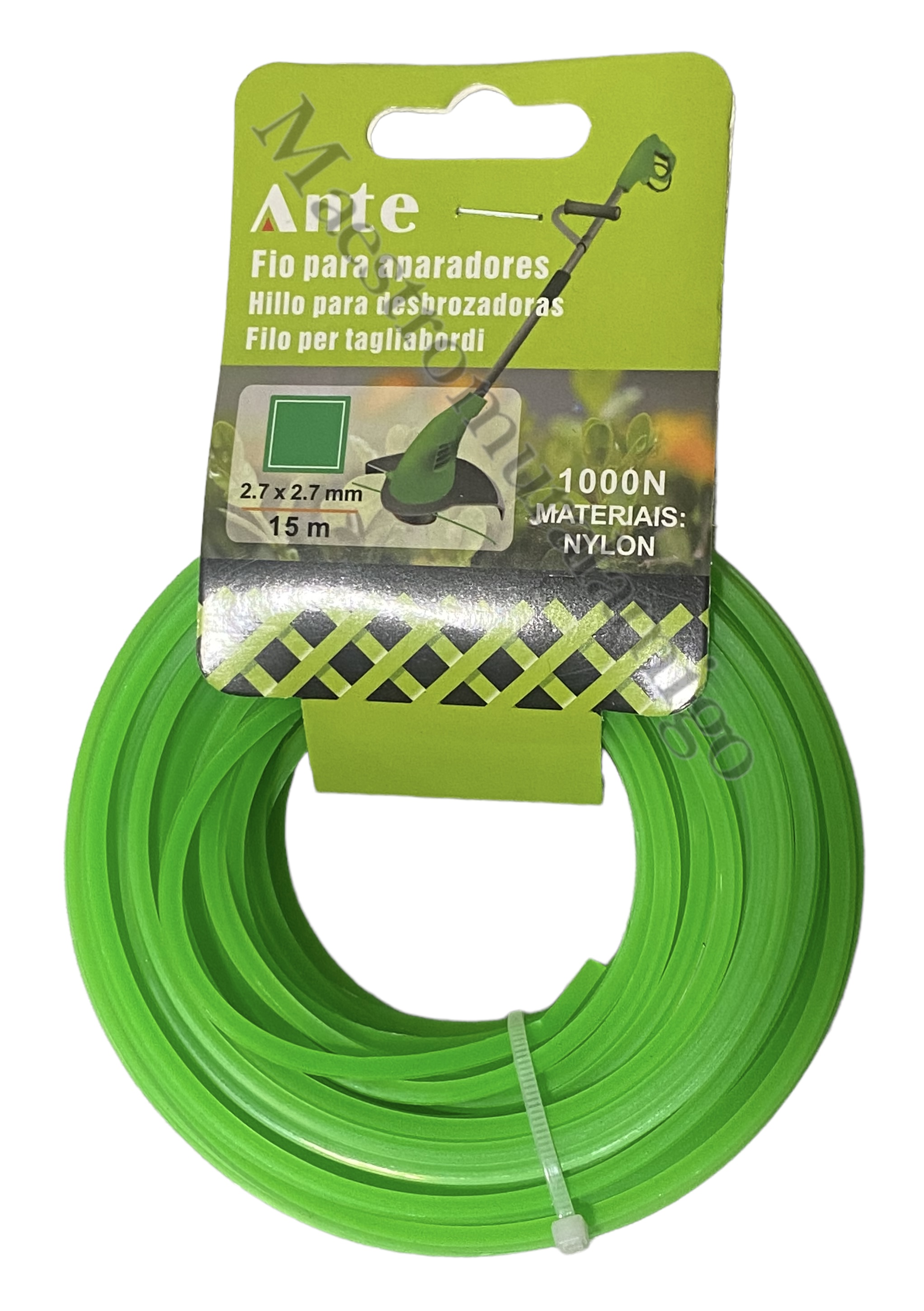 Ante - Nylon Orilladora Desbrozadora Corta Pasto Maleza 2,7Mm X 15M