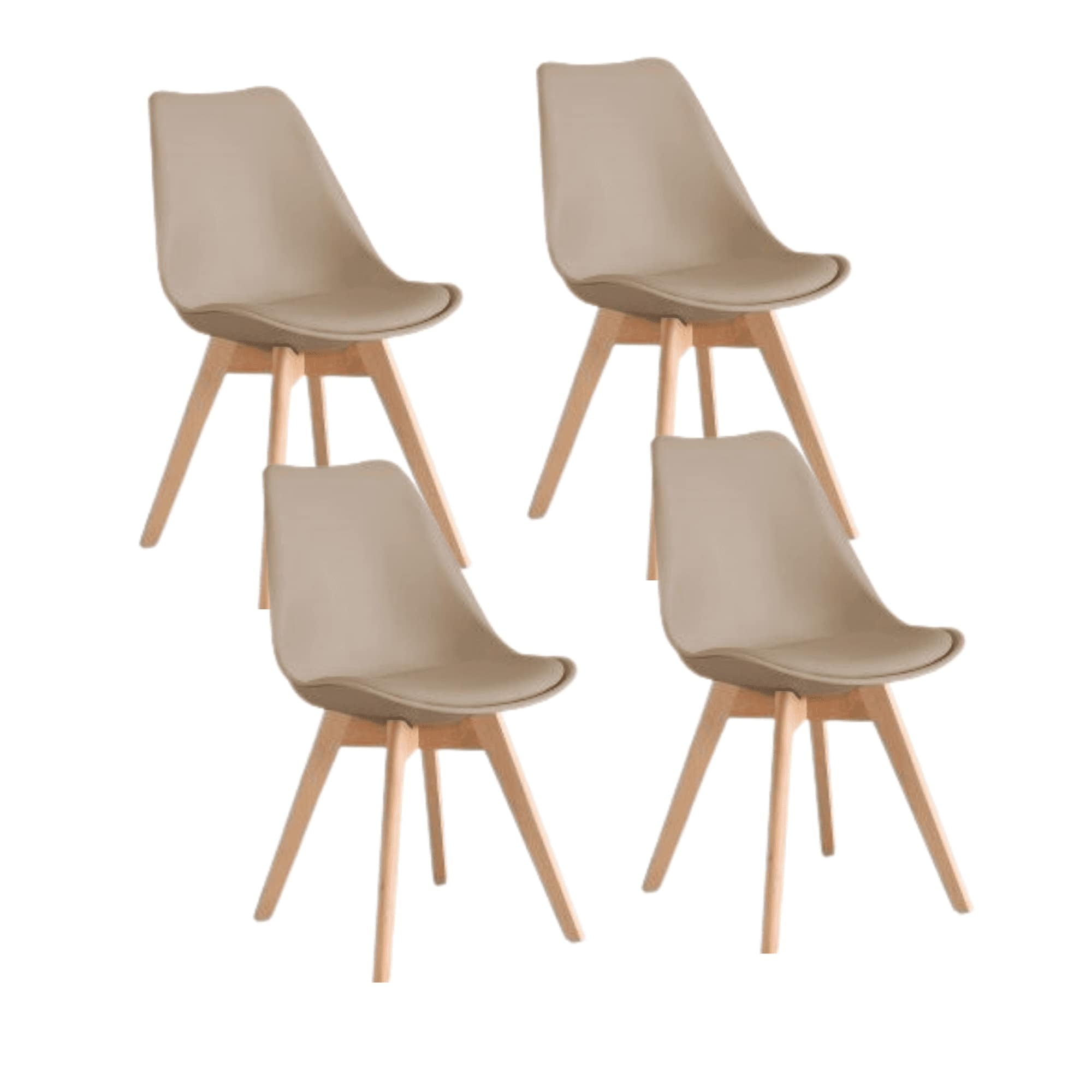 Moadchile - Pack 4 Sillas Tulip Beige