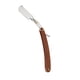 thumbnail image 1 of Maquinilla De Afeitar De Cuello De Corte Recto De Peluquero Con Mango De Madera De Acero Plegable Para Hombres Woody, 1 of 3