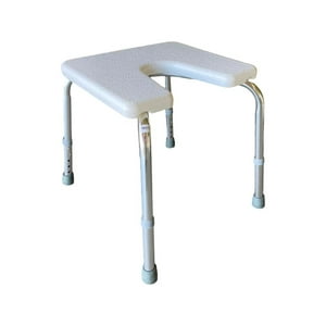 Glomed - Silla De Ducha Baño Con Rebaje En U Blanco