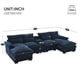 thumbnail image 1 of 123*55"Modern U-shaped Sectional Sofa with Console,Cup Holders and USB Charger,6 Seat Upholstered Symmetrical Indoor Furniture,Comfy Chenille Cloud Couch with Chaise for Living Room,Apartment,5 Colors, 1 of 3