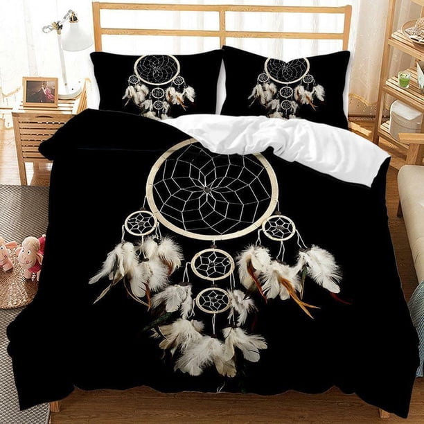 Dreamcatcher Quilt Duvet Cover Set Kids Doona Cover Super 3-Piece Bedding Set