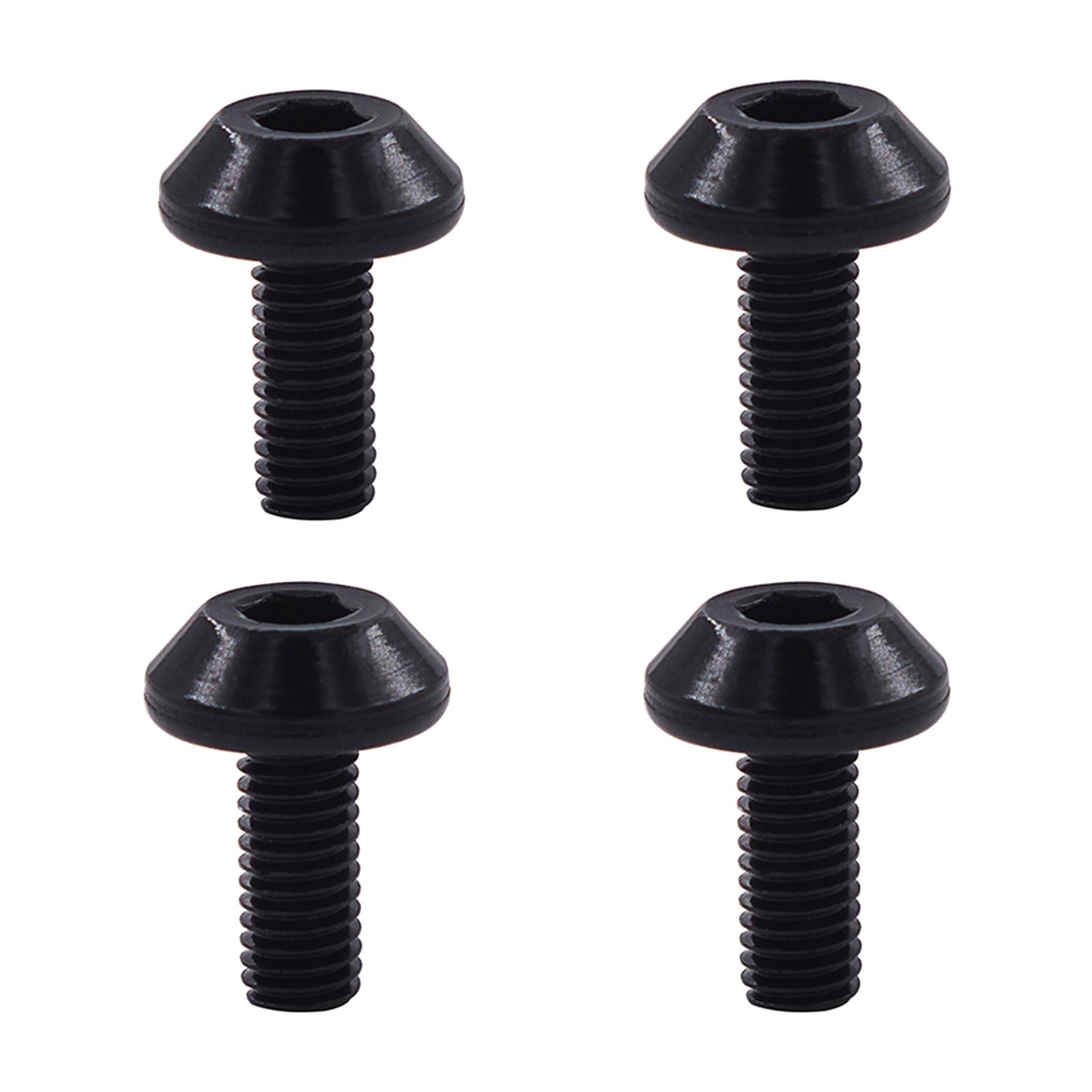 Magideal - 4 Pernos Para Portabidón De Bicicleta, Accesorios Para Bicicleta, Soporte De Tornillo Para Portabidón De Bicicleta De Montaña, Soporte Para Hervidor D Negro