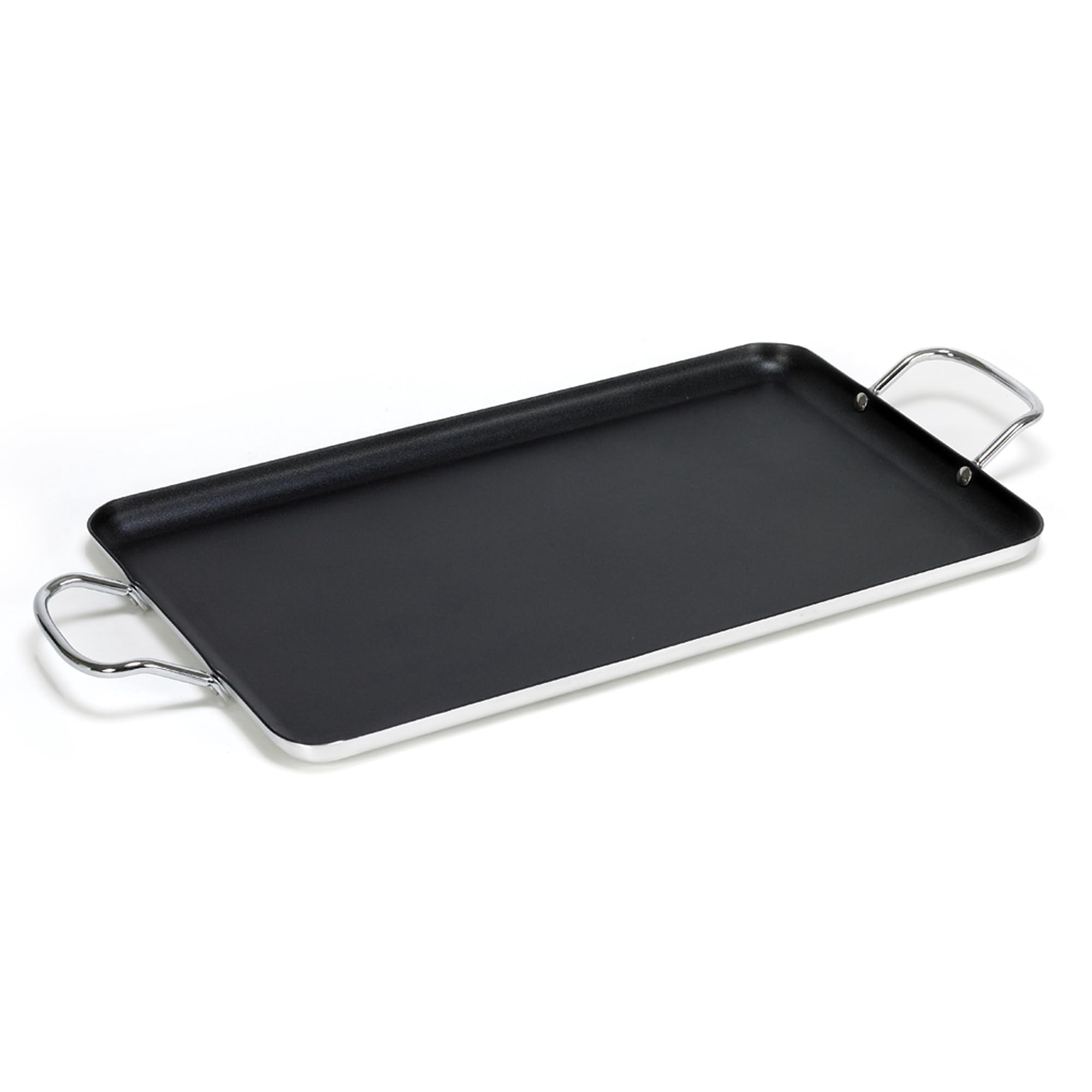 Plancha Imusa De Doble Hornilla Antiadherente, 50 Cm, Color Negro