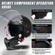 thumbnail image 4 of Casco TRIANGLE Integral de Cara Completa Aprobado por DOT para Hombre y Mujer, 4 of 9