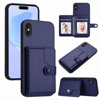 Foxdock Funda Para Iphone X Con Bloqueo Rfid - Diseño Elegante Con Cierre De Botón